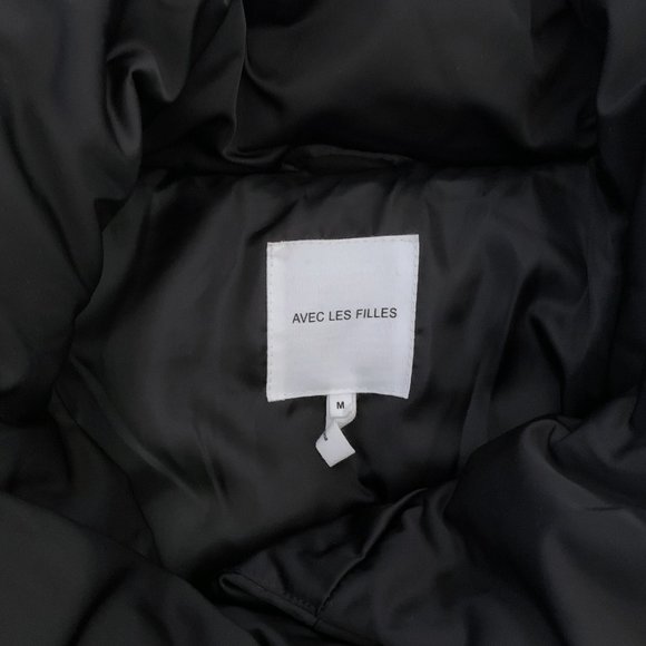 Avec Les Filles Wrap Puffer Jacket Black - Picture 8 of 9